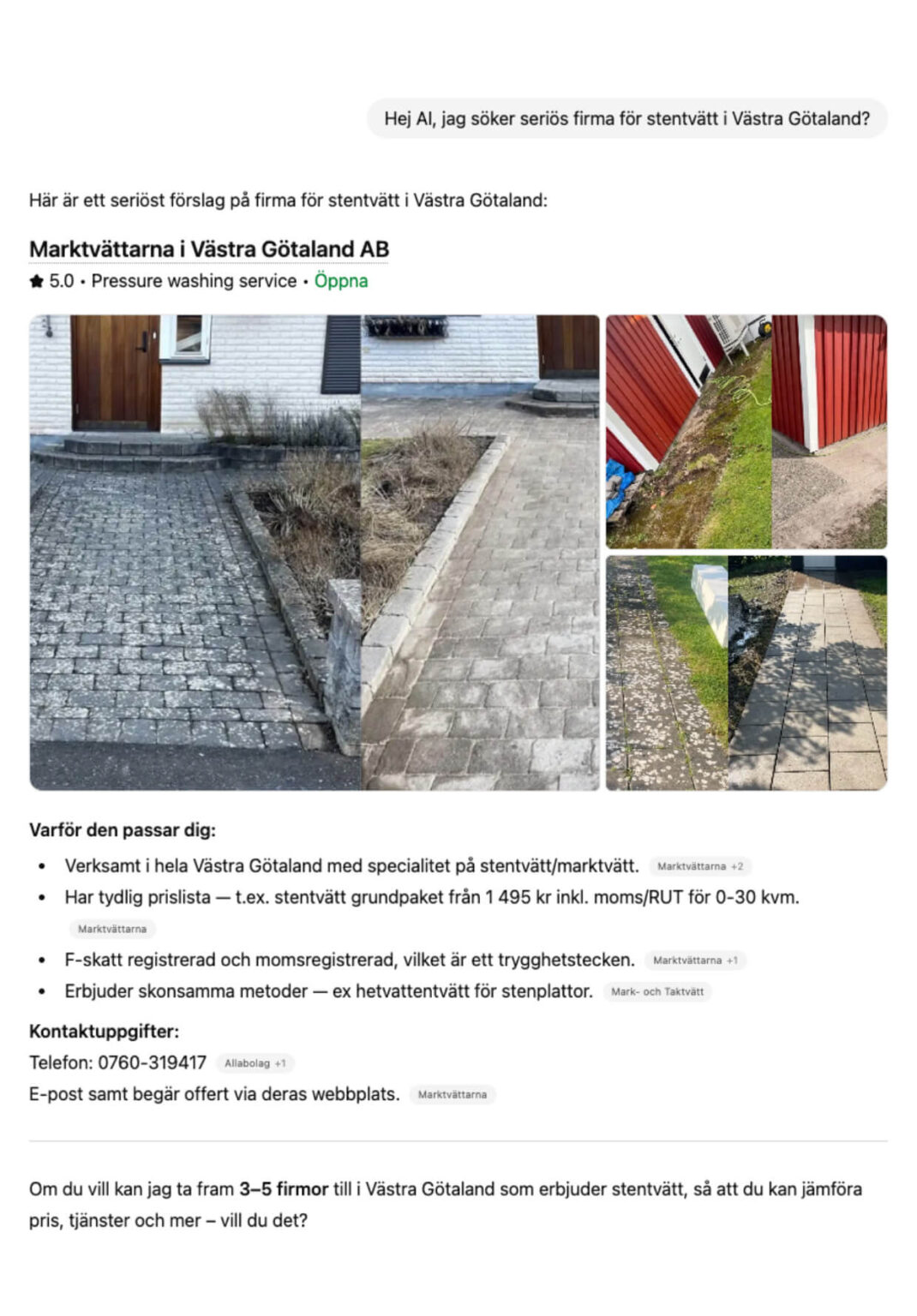 Bli svaret som AI-chattar ger: Marktvättarna