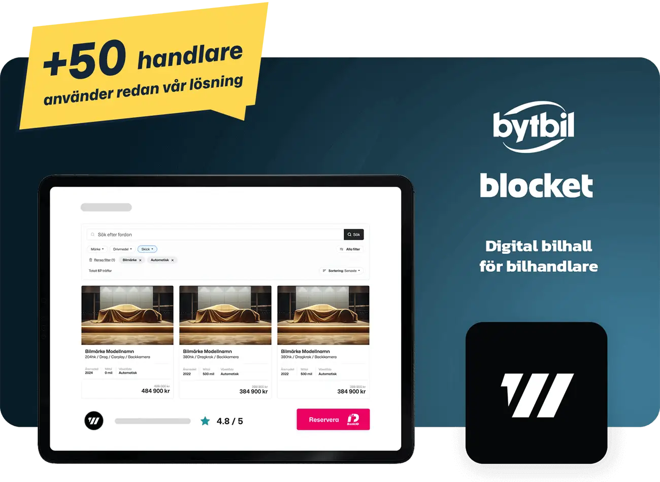Blocket API, Bytbil API koppling