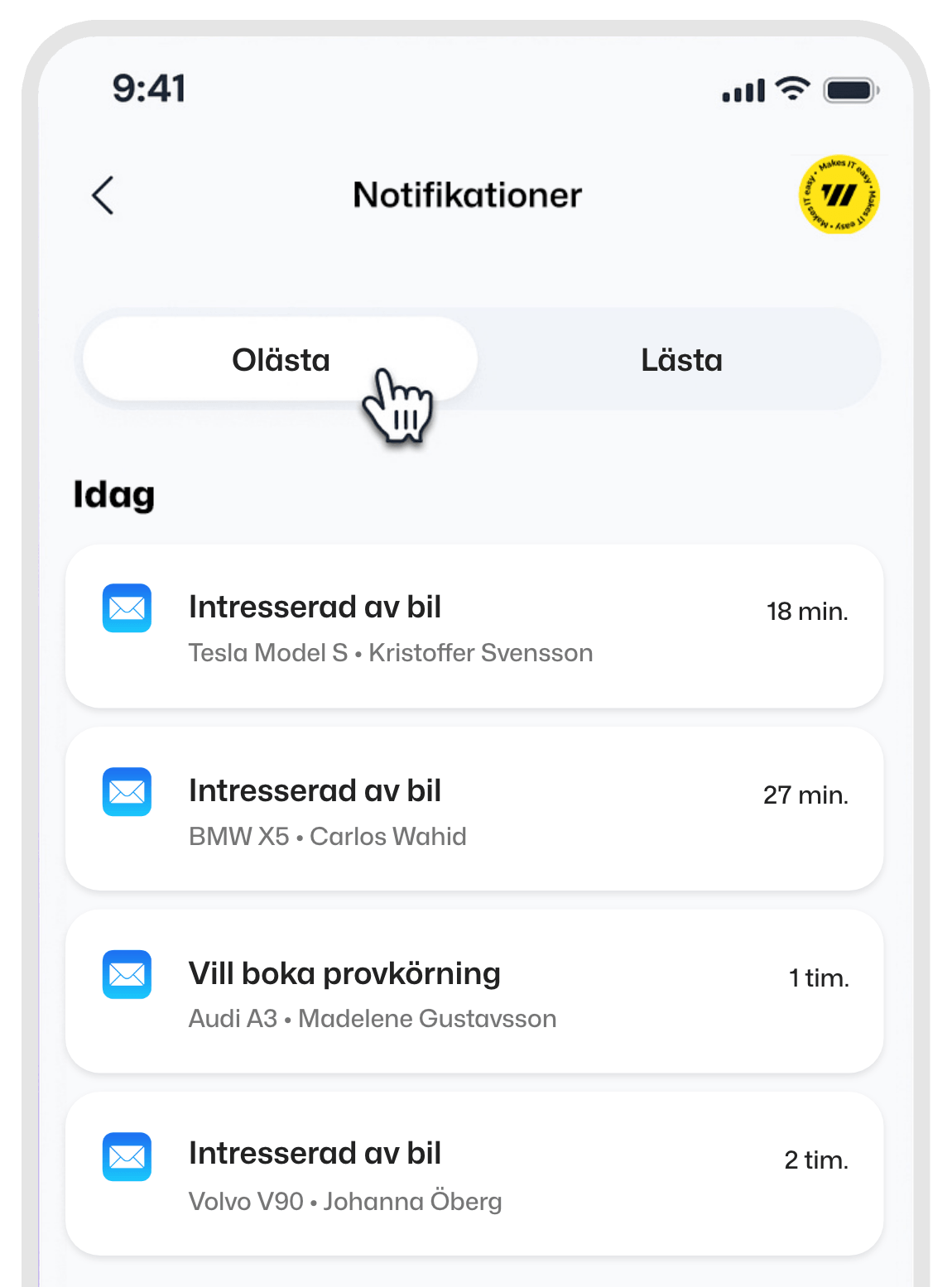 För bilhandlare som vill göra fler affärer, digital bilhall från Swapi - Auktoriserad integrationspartner till Blocket & Bytbil