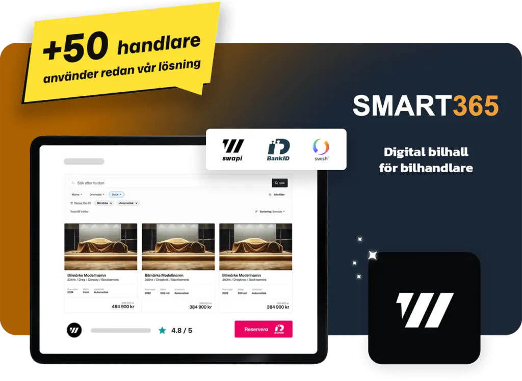 API integration mot Smart365, Digital Bilhall