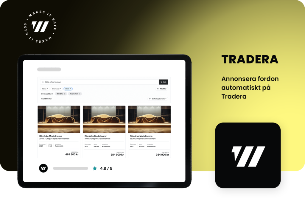 Tradera API - Automatisk integration för bilhandlare